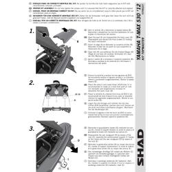 SHAD nosi vrchnho kufra YAMAHA XP 530 T-MAX, 2012-2016, SHAD Y0TM52ST